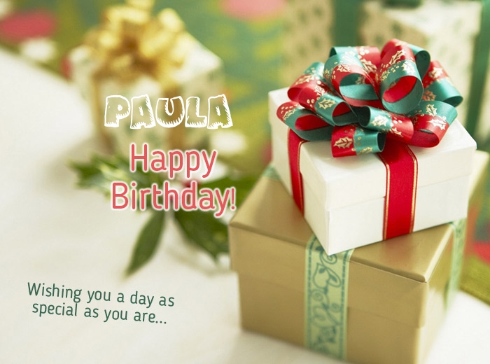 Birthday wishes for Paula