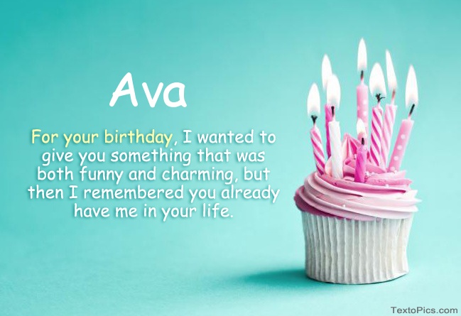 Happy Birthday Ava in pictures