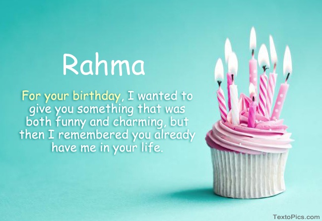 Happy Birthday Rahma in pictures