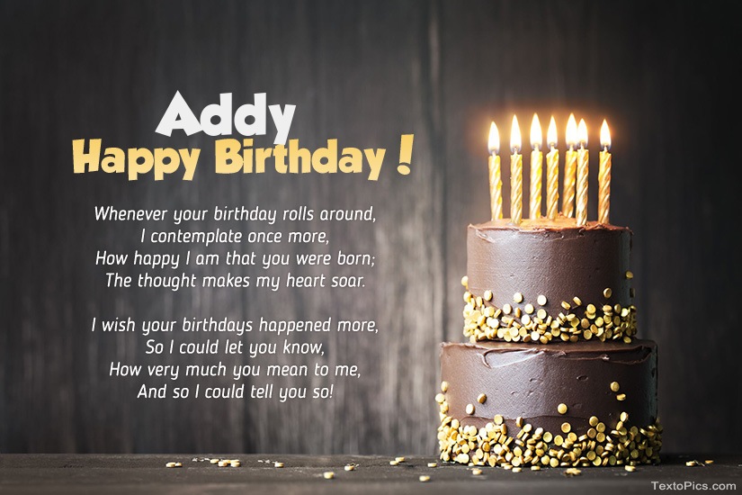 Happy Birthday images for Addy
