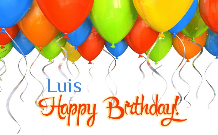 Birthday greetings Luis