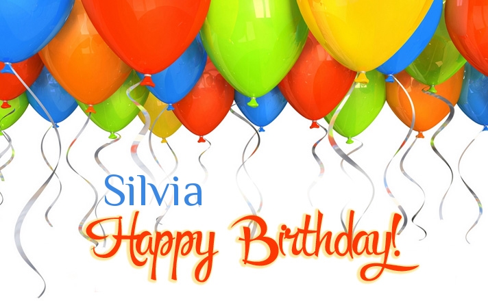 Birthday greetings Silvia