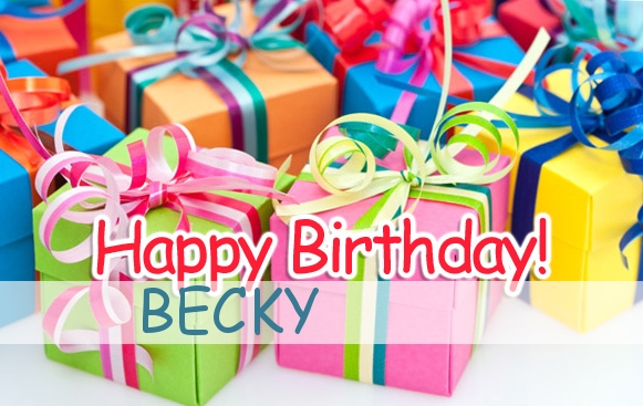 Happy Birthday Becky