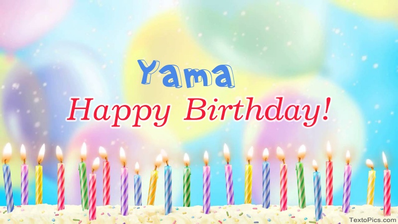 Cool congratulations for Happy Birthday of Yama