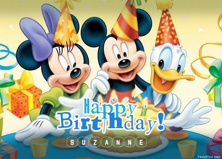 Children's Birthday Greetings for Suzanne