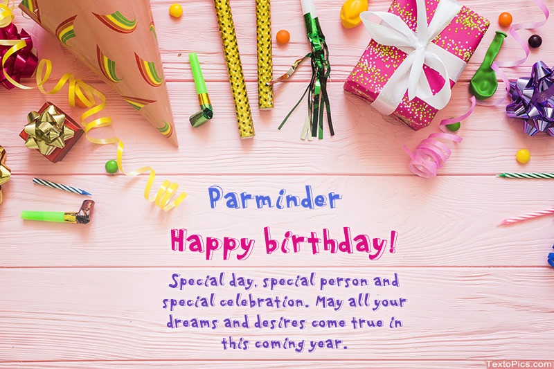 Happy Birthday Parminder, Beautiful images