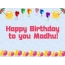 Happy Birthday to you Madhu!