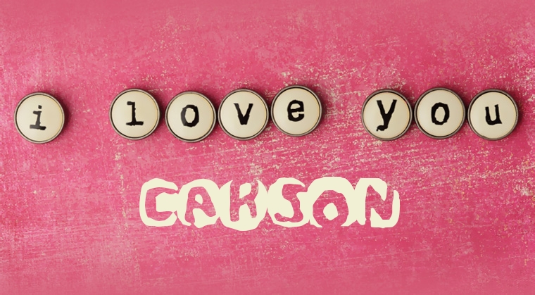 Images I Love You CARSON