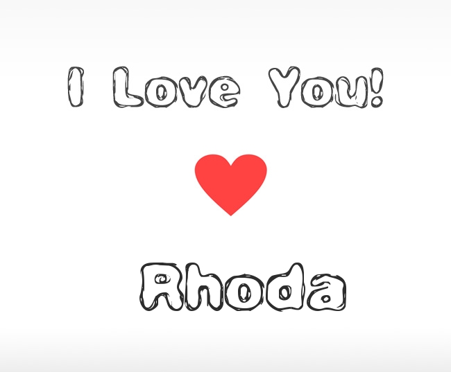 I Love You Rhoda
