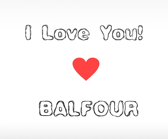 I Love You Balfour