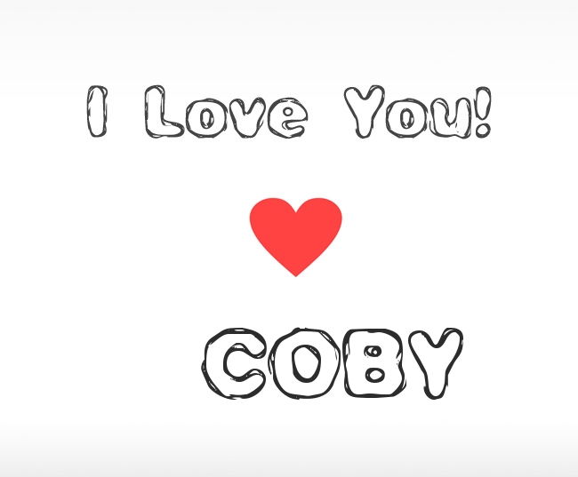 I Love You Coby